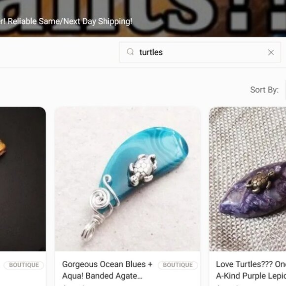 Turtle + Fish Lovers!!! Unique Handmade Aquatic Themed Jewelry Created for YOU! - Picture 2 of 10